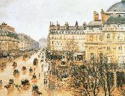 Camille Pissarro, Theater Square, the French rain
